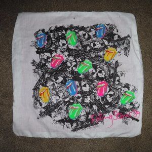 Vtg 80's ROLLING STONES Brockum Pillow Case Cover